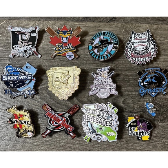 Other - Cooperstown 2020 Baseball Collectors Pins Lot #1 12 Pieces